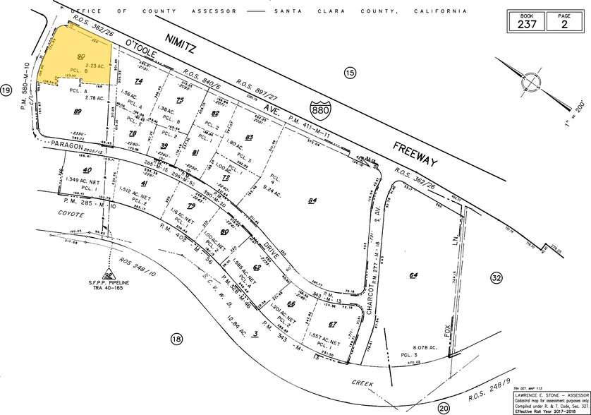 2109 O'Toole Ave, San Jose, CA for lease - Plat Map - Image 2 of 6