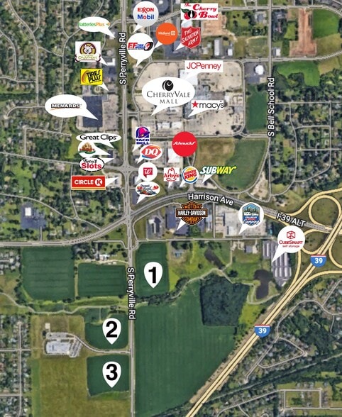 70XX Vandiver Rd., Rockford, IL for sale - Aerial - Image 3 of 3