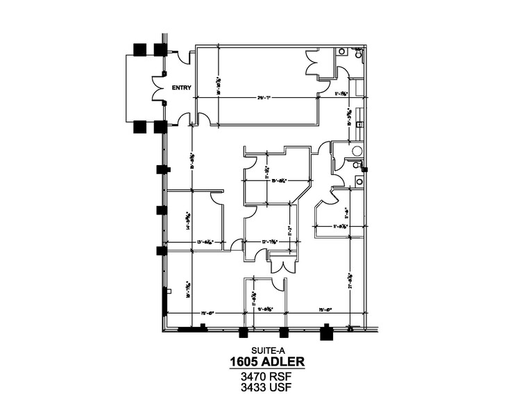 1605 Adler Cir, Portage, IN for lease - Typical Floor Plan - Image 3 of 17