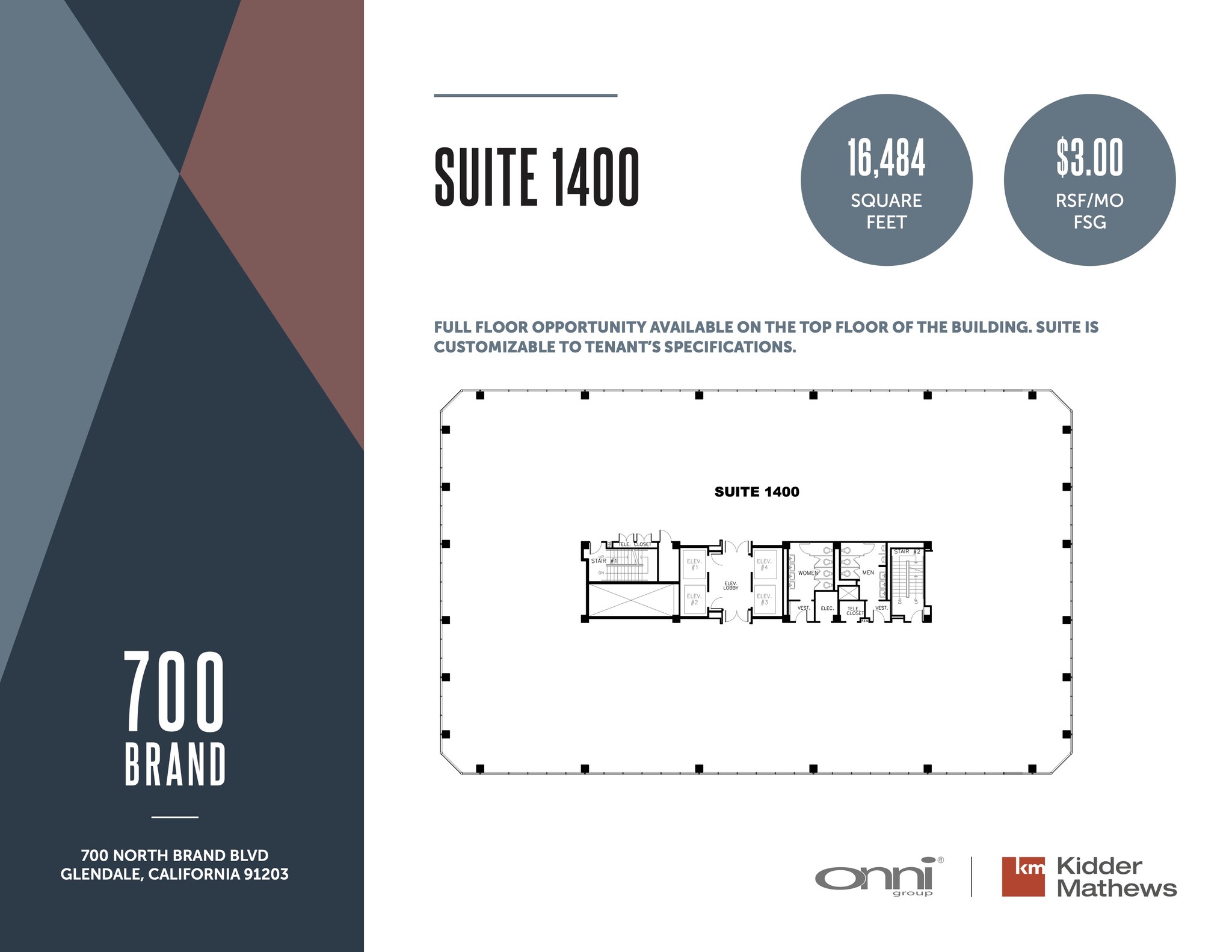 700 N Brand Blvd, Glendale, CA for lease Floor Plan- Image 1 of 1