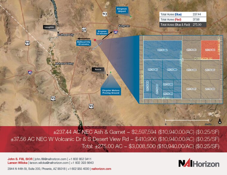 +/- 275 AC Ash & Garnet - Mohave County, Golden Valley, AZ for sale - Building Photo - Image 2 of 4