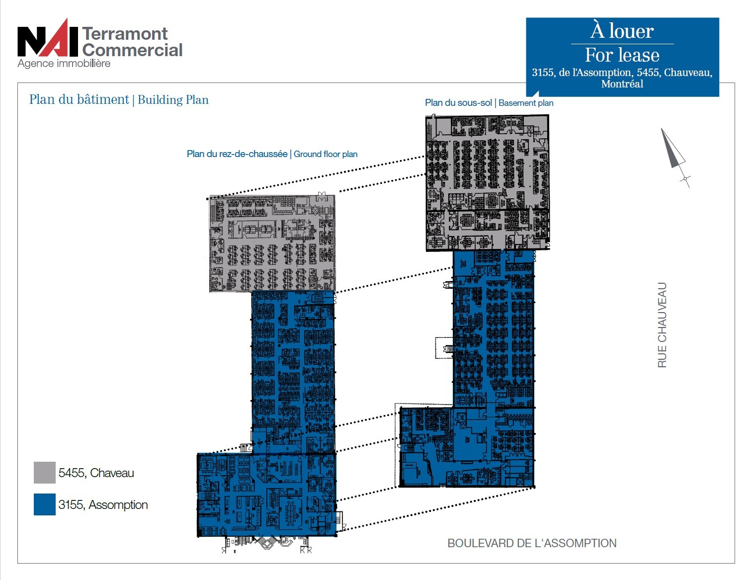 5455 Rue Chauveau, Montréal, QC for lease Floor Plan- Image 1 of 1