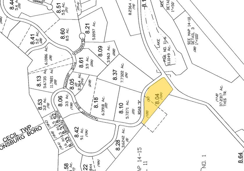 135 Technology Dr, Canonsburg, PA for lease - Plat Map - Image 2 of 9