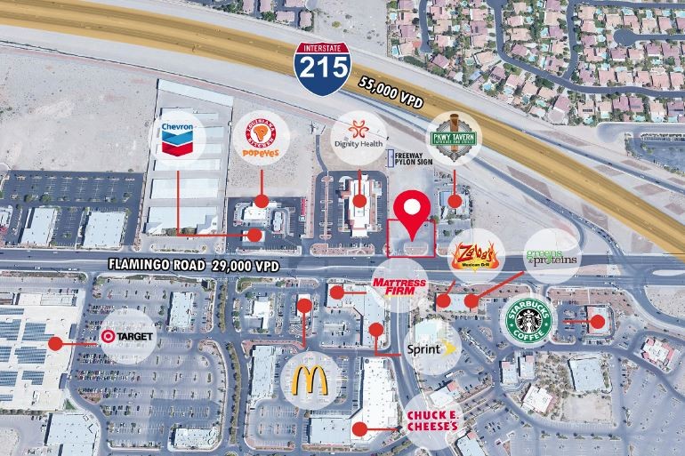 9830 W Flamingo Rd, Las Vegas, NV for sale - Aerial - Image 1 of 1