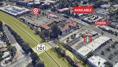 20812 Ventura Blvd, Woodland Hills, CA - aerial  map view