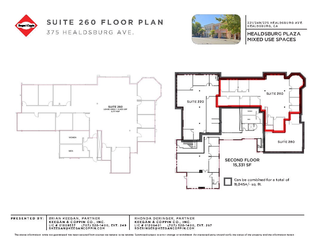 375 Healdsburg Ave, Healdsburg, CA for lease Floor Plan- Image 1 of 7