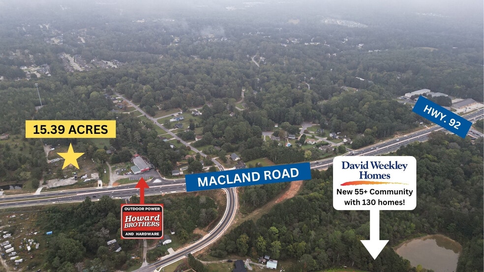3089 Macland Rd, Dallas, GA for sale - Aerial - Image 2 of 8