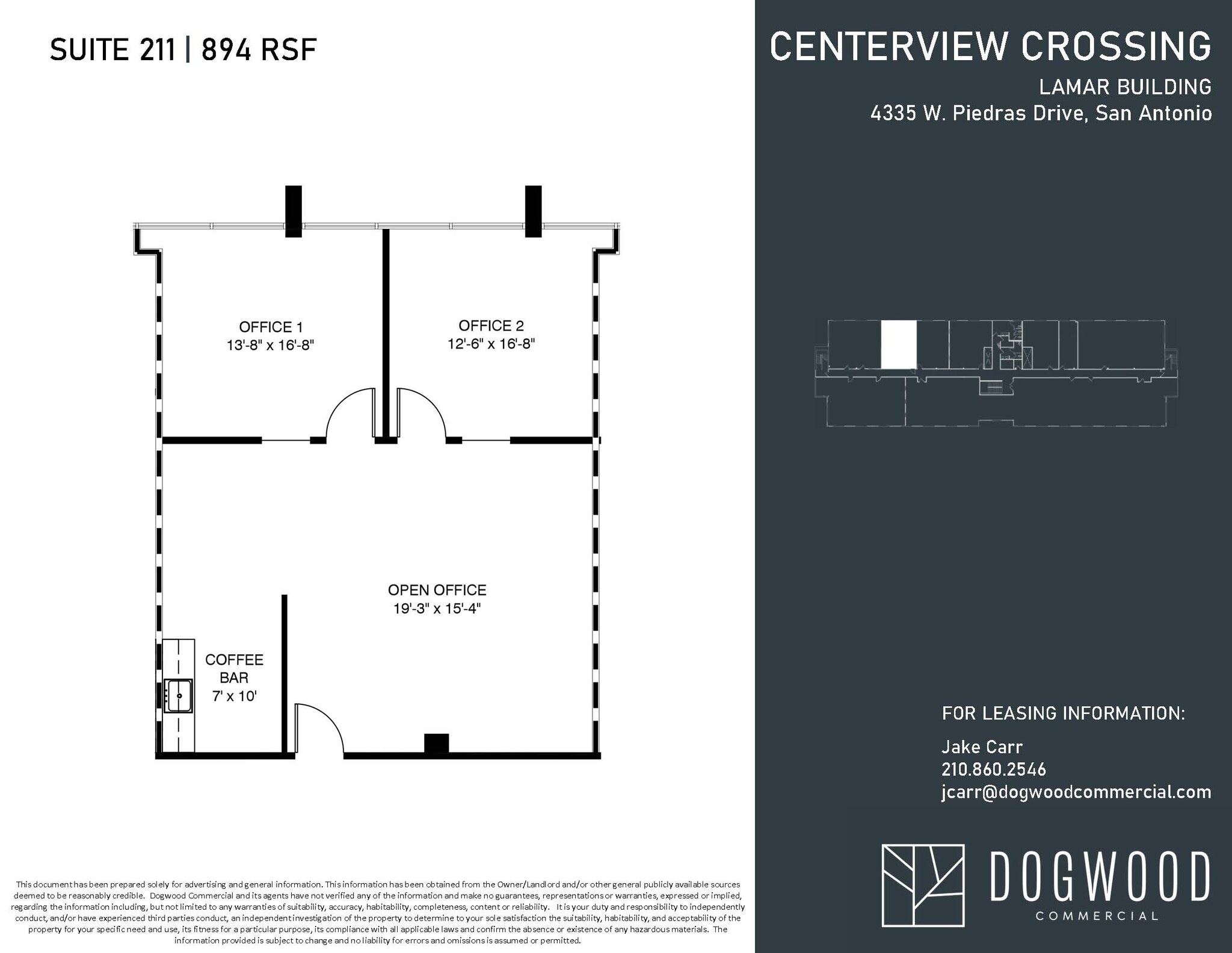 4538 Centerview Dr, San Antonio, TX for lease Floor Plan- Image 1 of 1