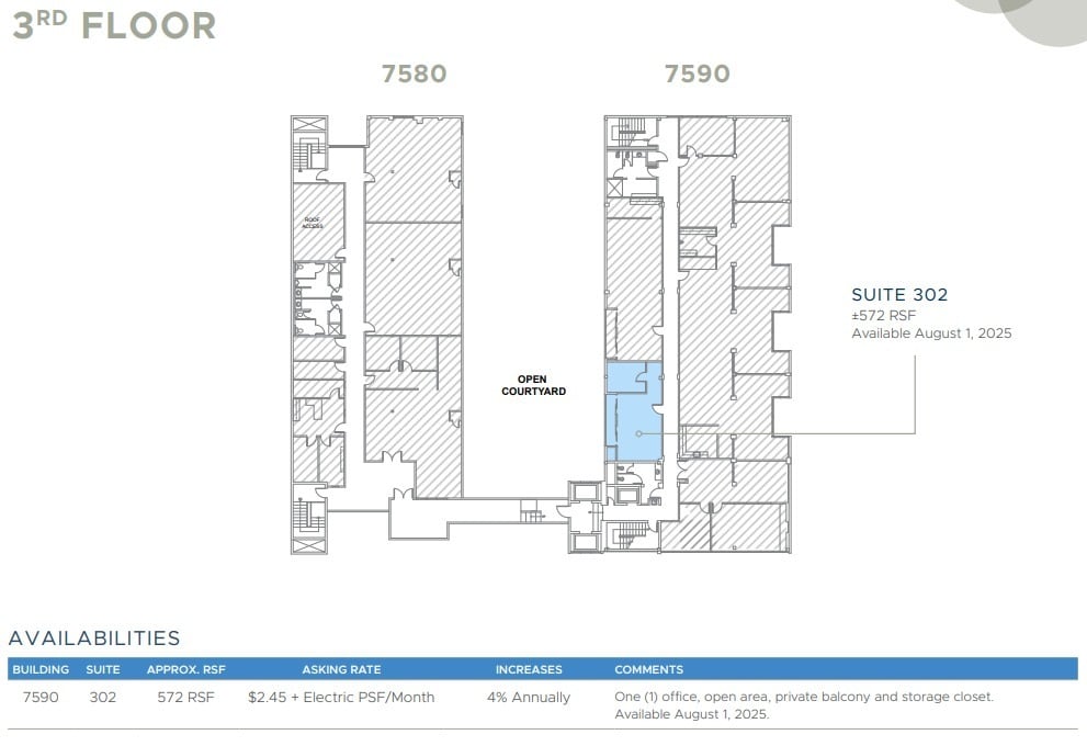 7590 Fay Ave, La Jolla, CA for lease Floor Plan- Image 1 of 1