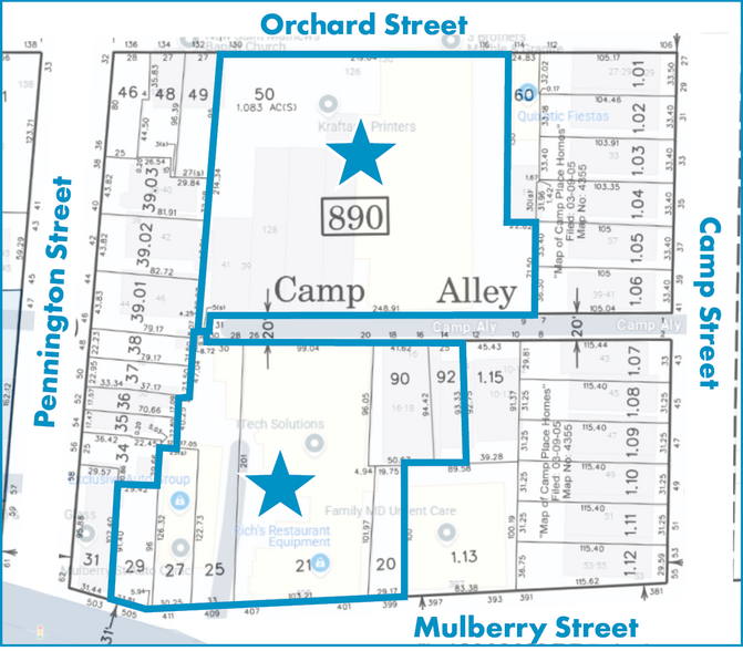 Mulberry & Orchard portfolio of 2 properties for sale on LoopNet.com - Plat Map - Image 1 of 6