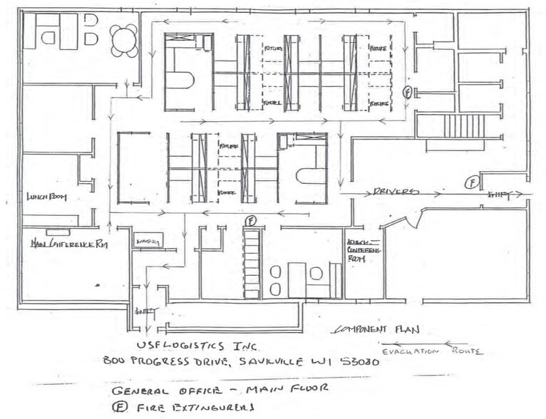 800 N Progress Dr, Saukville, WI for sale - Floor Plan - Image 2 of 3