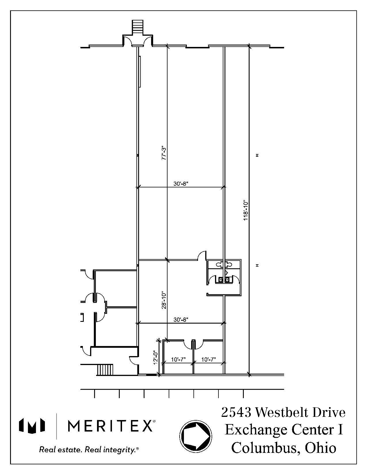 2541-2559 Westbelt Dr, Columbus, OH for lease Floor Plan- Image 1 of 2