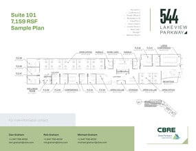 544 Lakeview Pky, Vernon Hills, IL for lease Floor Plan- Image 2 of 3
