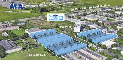 13450-13464 SW 131st St, Miami, FL - AERIAL map view