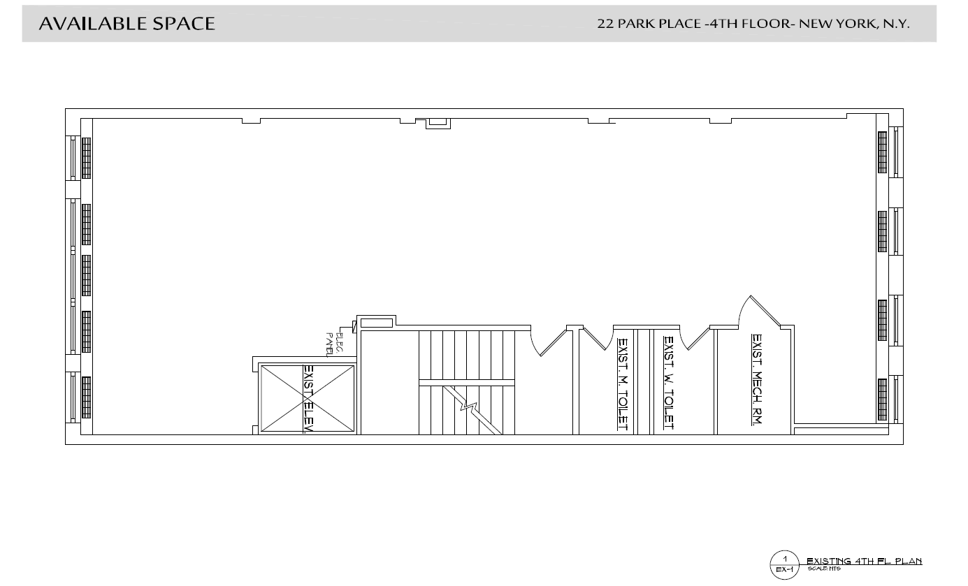 22 Park Pl, New York, NY for lease Floor Plan- Image 1 of 2