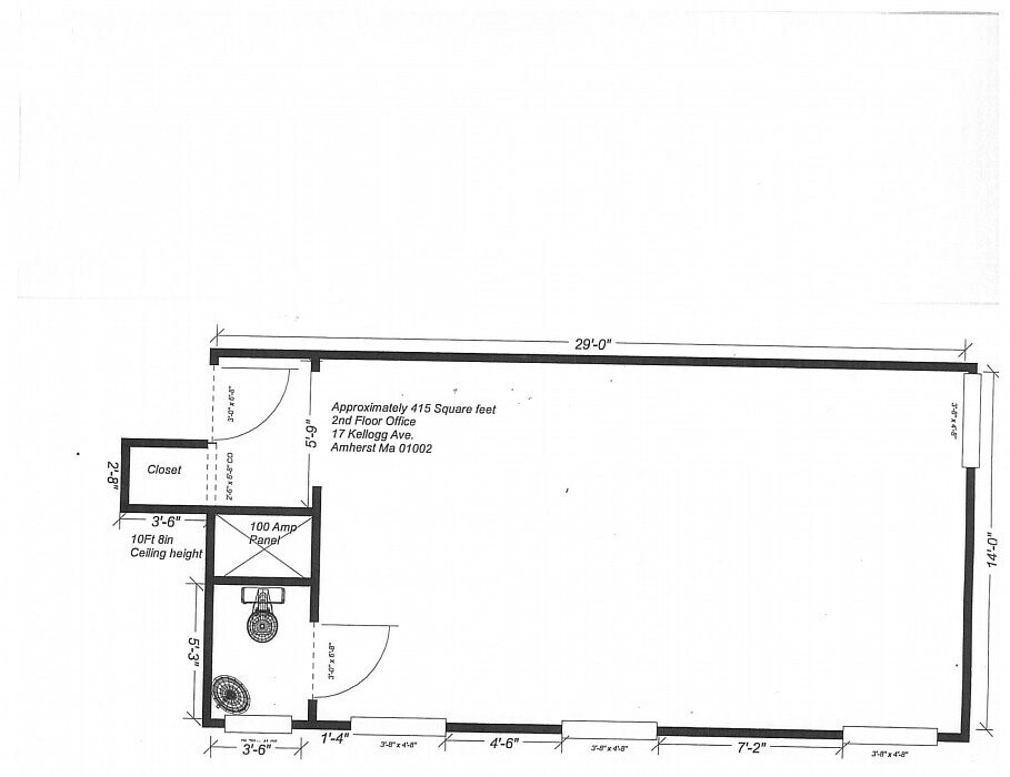 17 Kellogg Ave, Amherst, MA 01002 17 Kellogg Ave 2nd Floor open floor