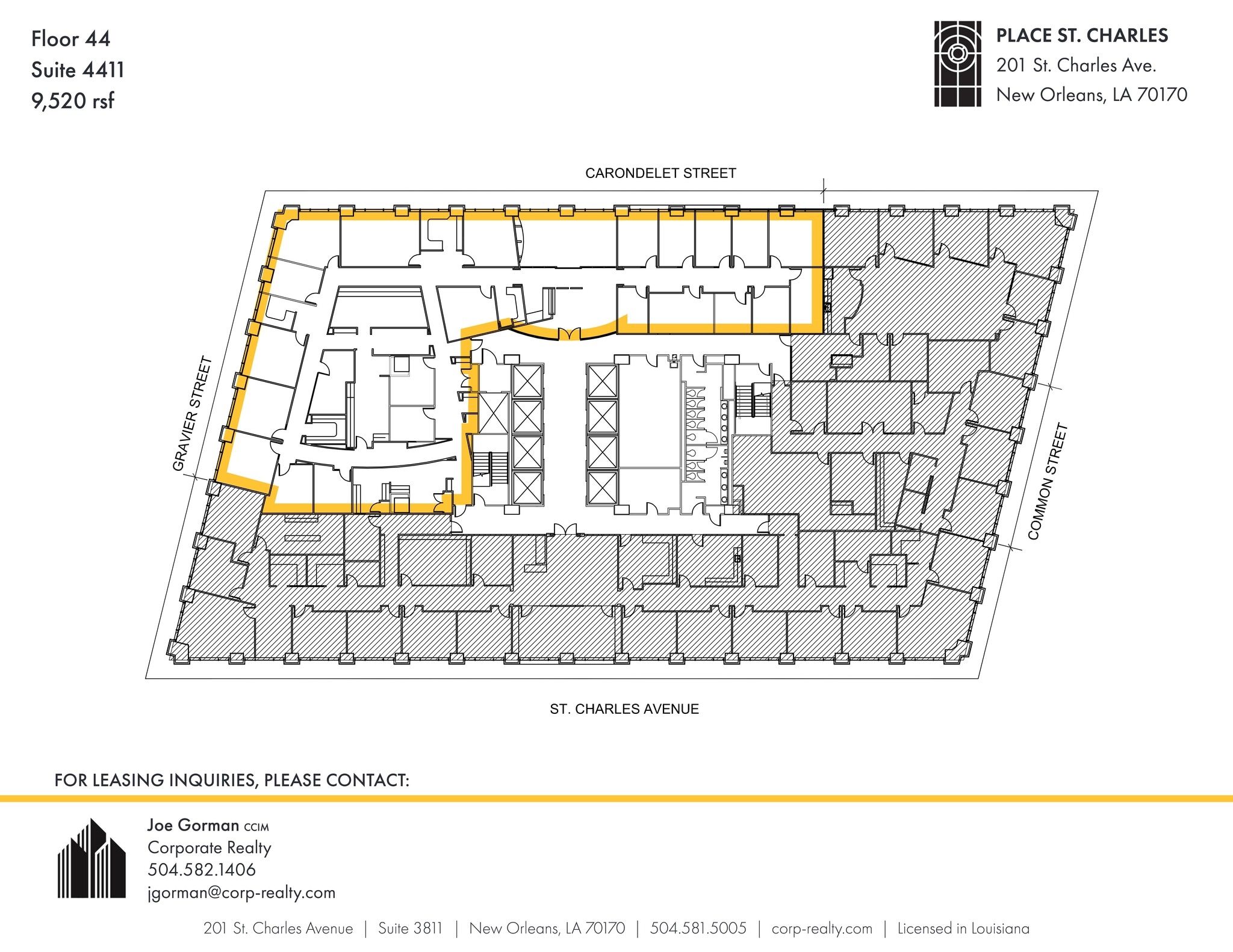 201 St. Charles Ave, New Orleans, LA for lease Site Plan- Image 1 of 1