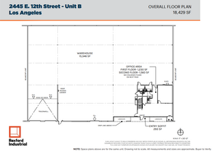 2445-2460 E 12th St, Los Angeles, CA for lease Floor Plan- Image 2 of 2