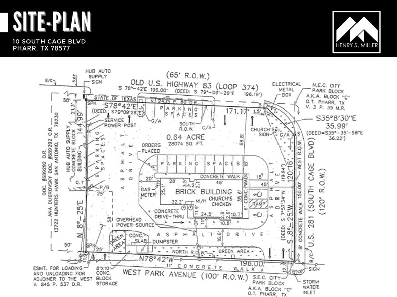 10 S Cage Blvd, Pharr, TX for lease - Site Plan - Image 3 of 3