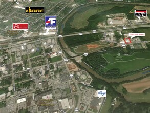 1491 River St, Bowling Green, KY - aerial  map view