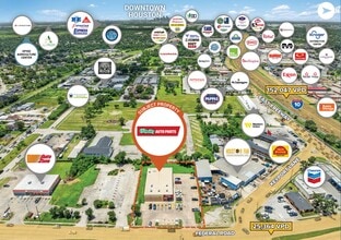 1204 Federal Rd, Houston, TX - AERIAL  map view