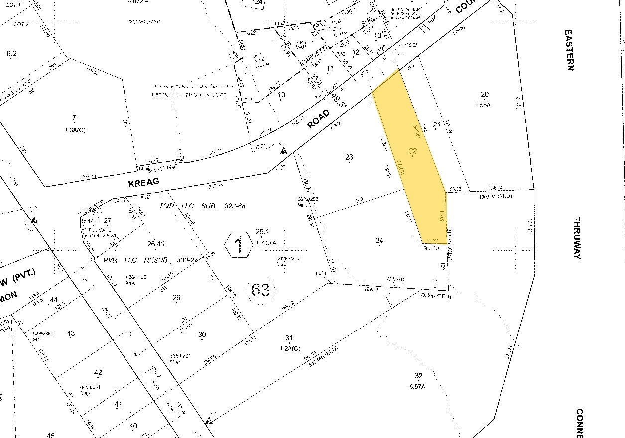 626 Kreag Rd, Pittsford, NY for sale Plat Map- Image 1 of 1