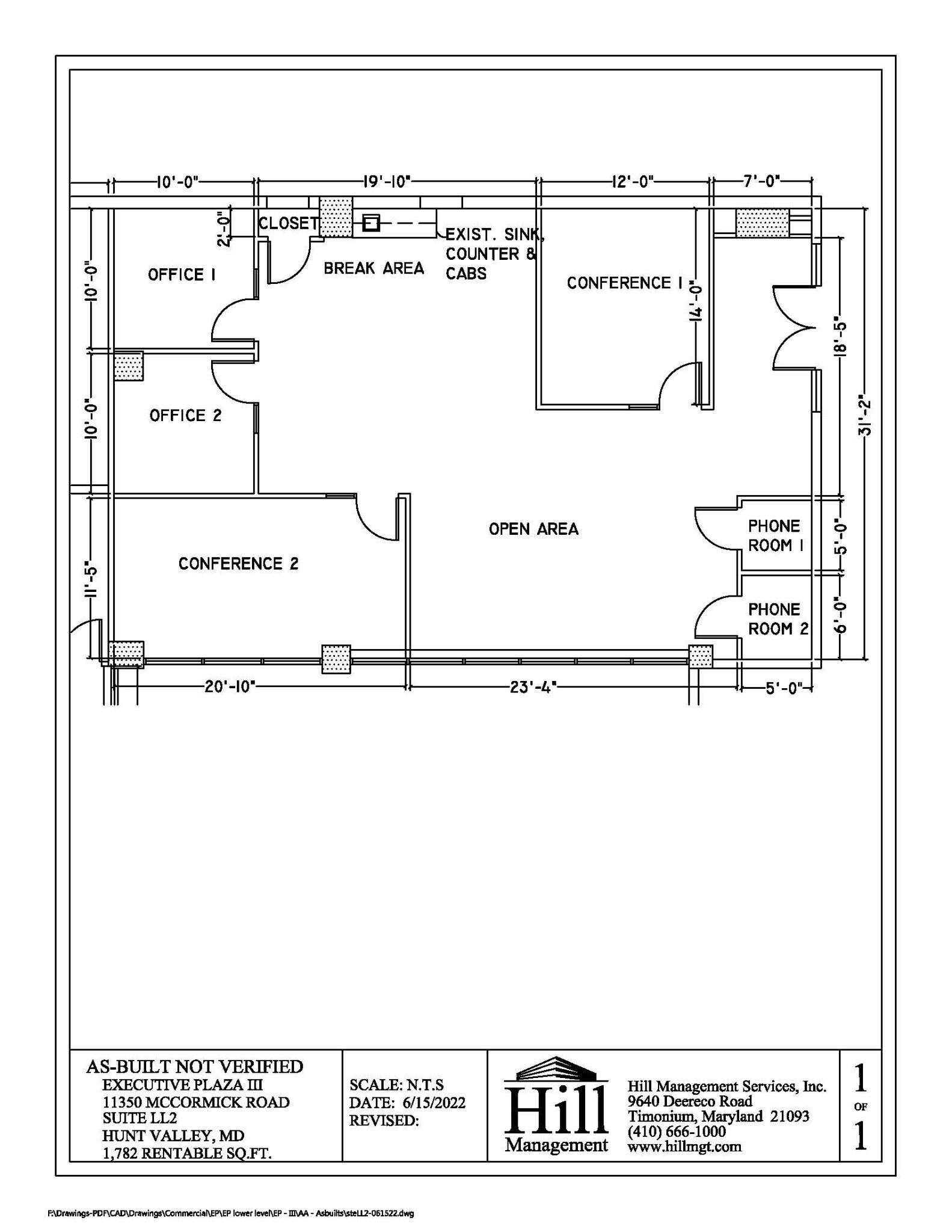 11350 McCormick Rd, Hunt Valley, MD 21031 Executive Plaza