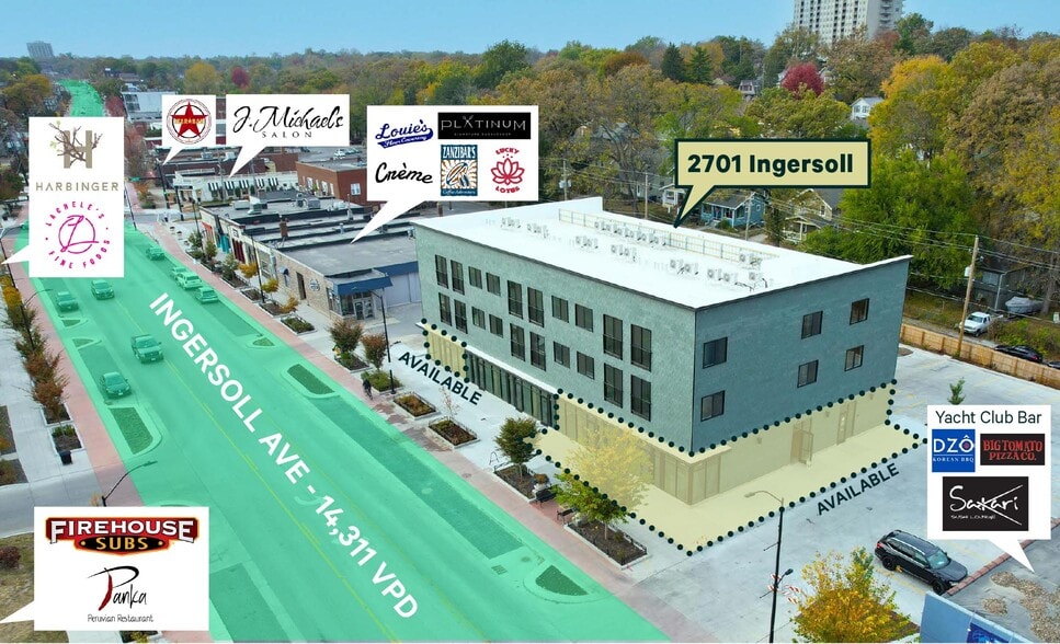 2701 Ingersoll Ave, Des Moines, IA for lease - Building Photo - Image 2 of 8