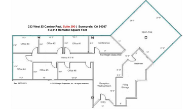 333 W El Camino Real, Sunnyvale, CA for lease Floor Plan- Image 1 of 1