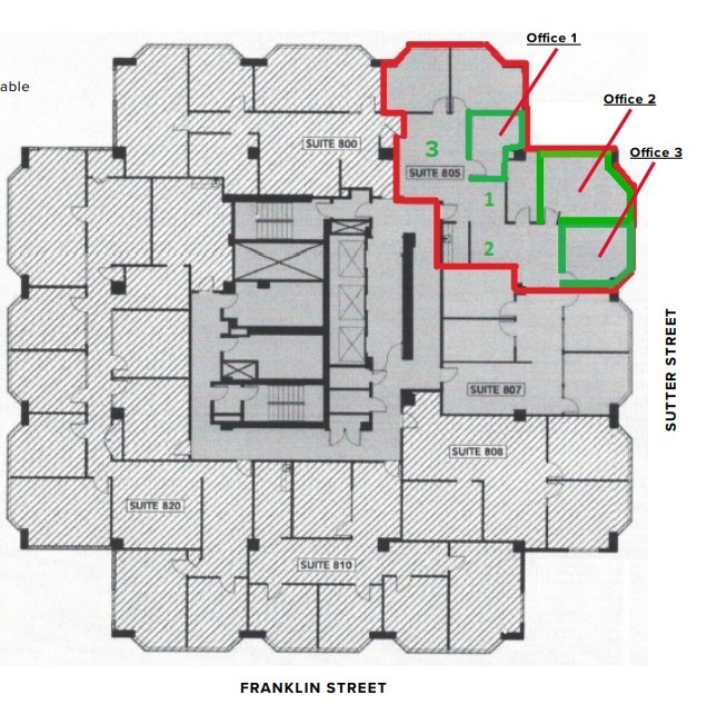 1388 Sutter St, San Francisco, CA for lease Floor Plan- Image 1 of 1