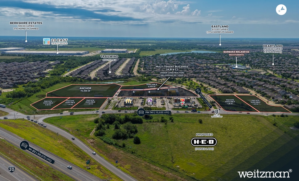 NEC-SEC FM 741 & Heartland Pky, Forney, TX for lease - Building Photo - Image 1 of 2