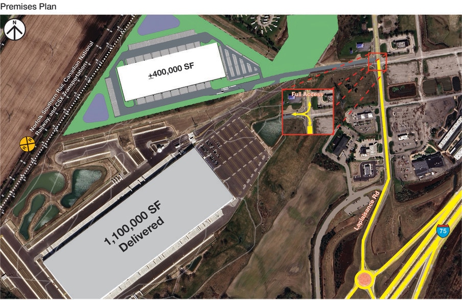 Laplaisance Road, Monroe, MI for lease - Site Plan - Image 2 of 3