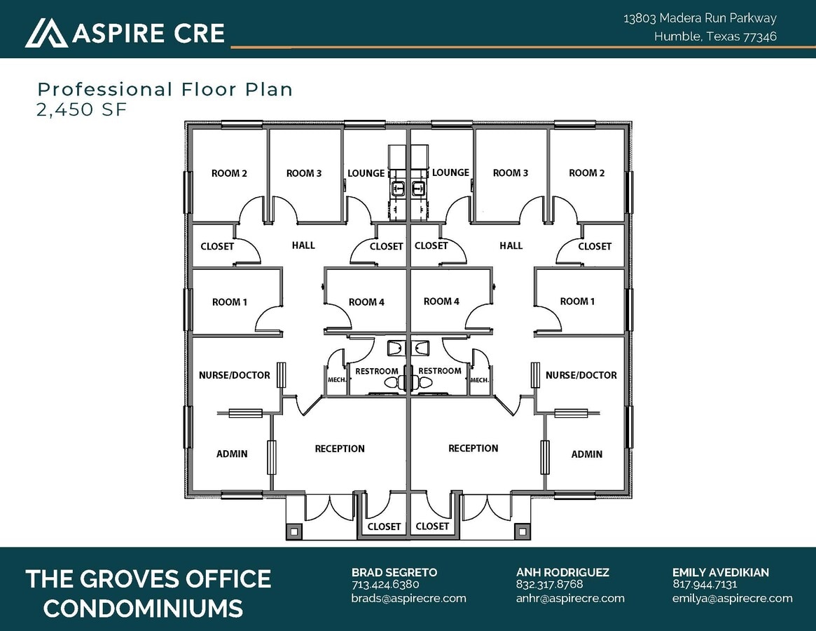 13803 Madera Run, Humble, TX 77346 - Unit 104 -  - Floor Plan - Image 1 of 8