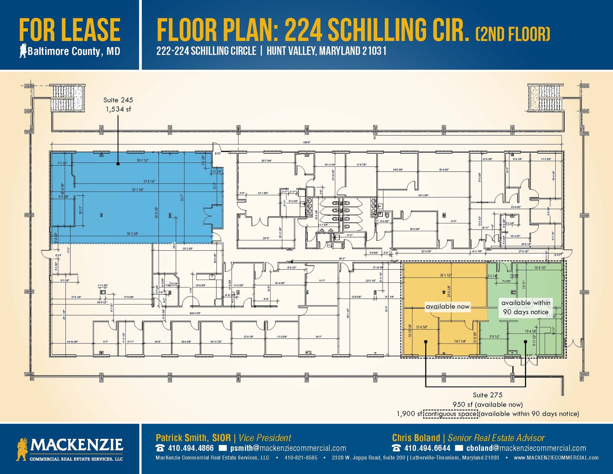 224 Schilling Cir, Hunt Valley, MD for lease Floor Plan- Image 1 of 1