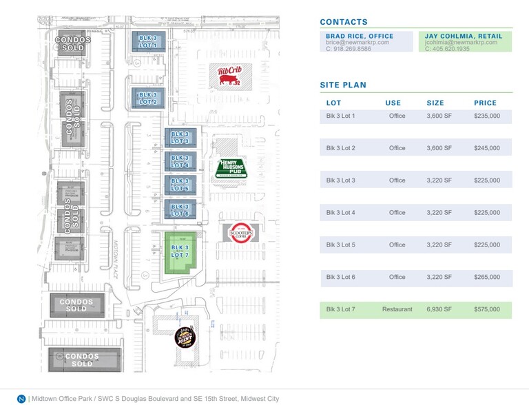 SWC S Douglas Blvd, Midwest City, OK for sale - Site Plan - Image 3 of 3