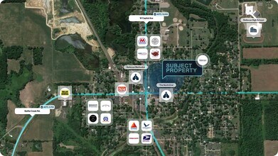 205 N Elizabeth St, Bellevue, MI - AERIAL map view