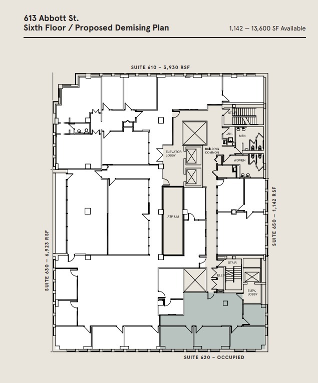 613 Abbott St, Detroit, MI for lease Floor Plan- Image 1 of 1