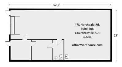 478 Northdale Rd, Lawrenceville, GA for lease Floor Plan- Image 2 of 5