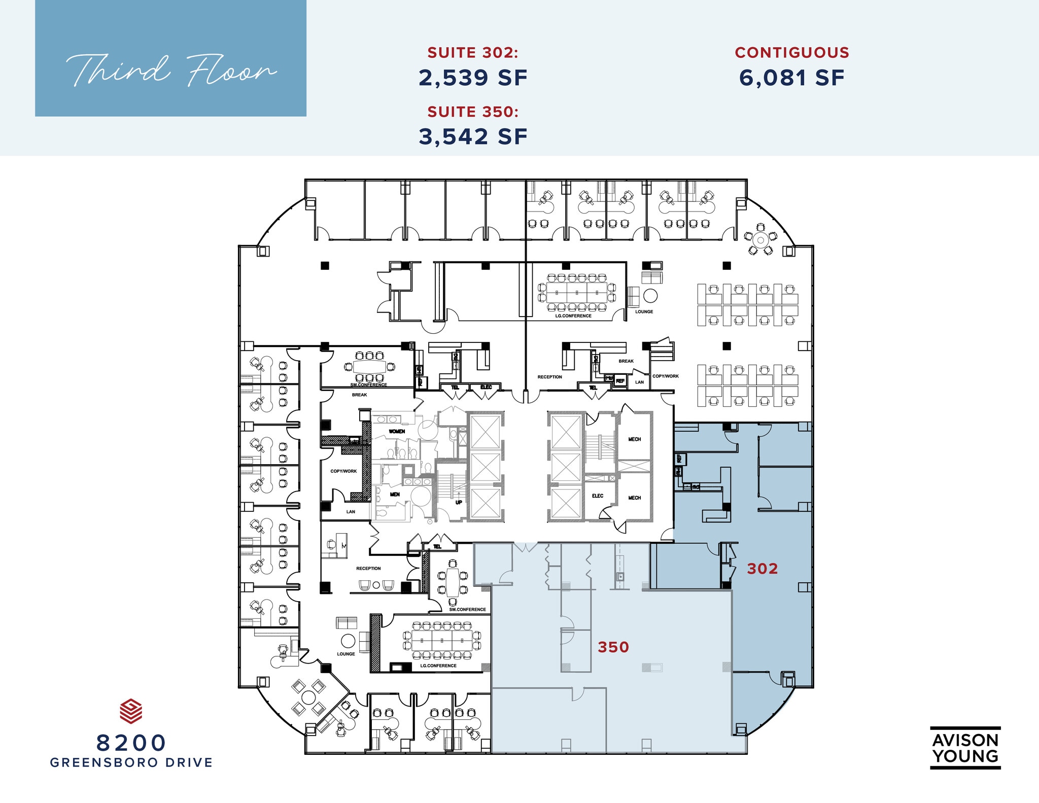 8180-8200 Greensboro Dr, McLean, VA for lease Floor Plan- Image 1 of 1