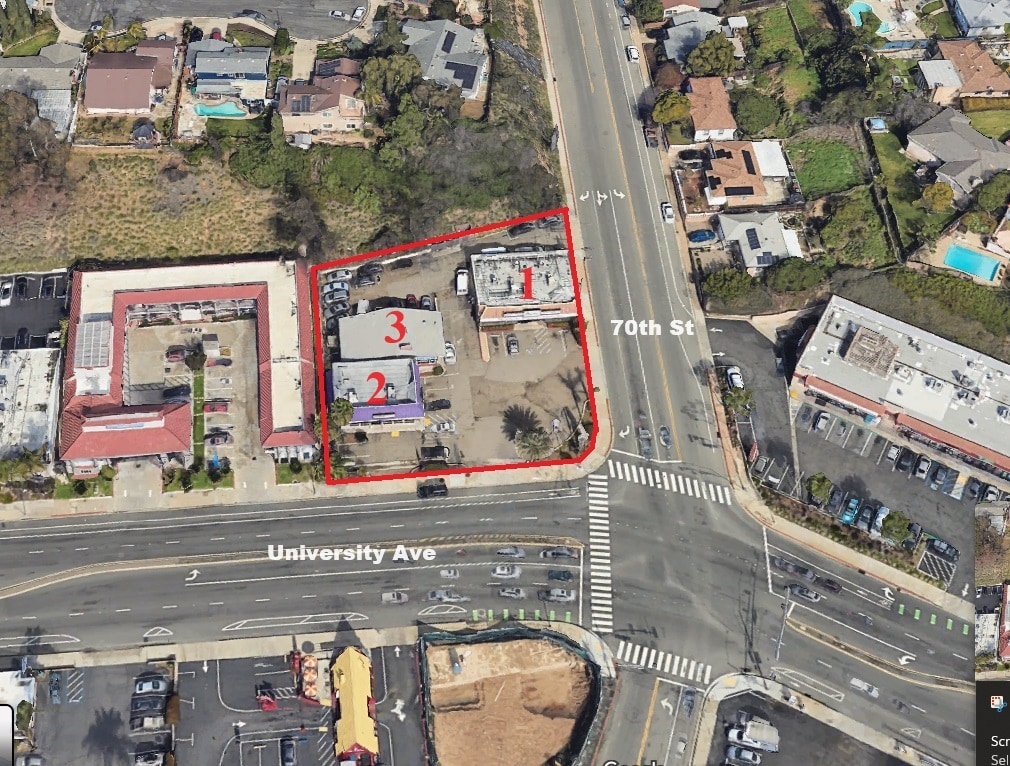 6970-6990 University Ave, La Mesa, CA for sale Aerial- Image 1 of 1
