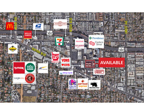 18356-18388 Clark St, Tarzana, CA - aerial  map view