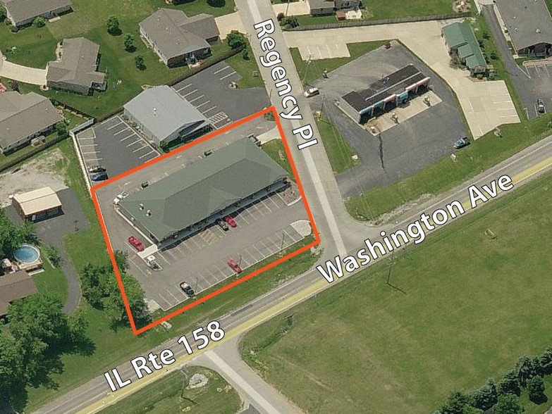 542-548 E Washington St, Millstadt, IL for lease - Aerial - Image 3 of 4