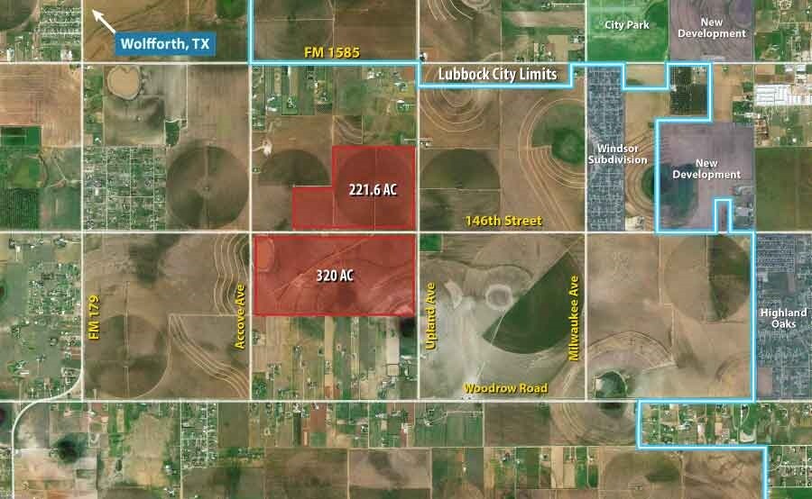 NWC Of Upland Ave. & 146th St, Wolfforth, TX for sale - Building Photo - Image 1 of 1