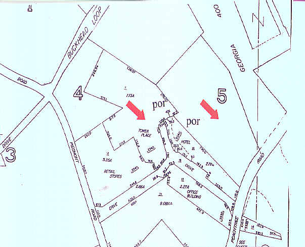 3400 Peachtree Rd NE, Atlanta, GA for lease - Plat Map - Image 2 of 7