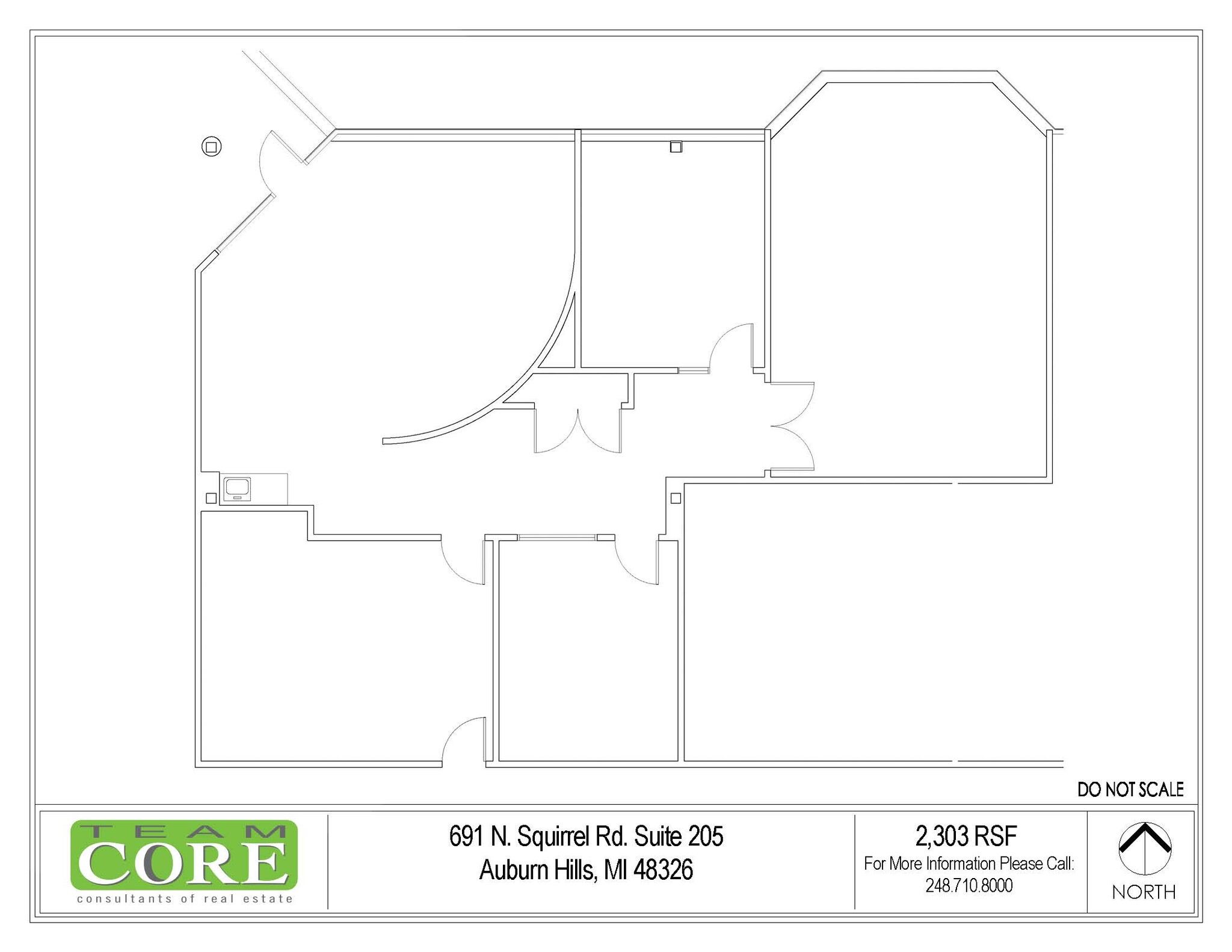 691 N Squirrel Rd, Auburn Hills, MI for lease Floor Plan- Image 1 of 1