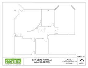 691 N Squirrel Rd, Auburn Hills, MI for lease Floor Plan- Image 1 of 1