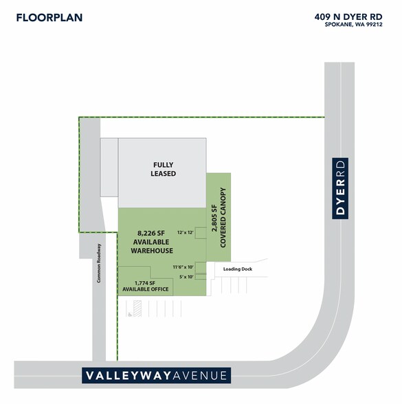 409 N Dyer Rd, Spokane, WA for lease - Floor Plan - Image 2 of 7