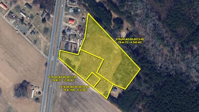 19263 Lankford Hwy, Parksley, VA - AERIAL map view