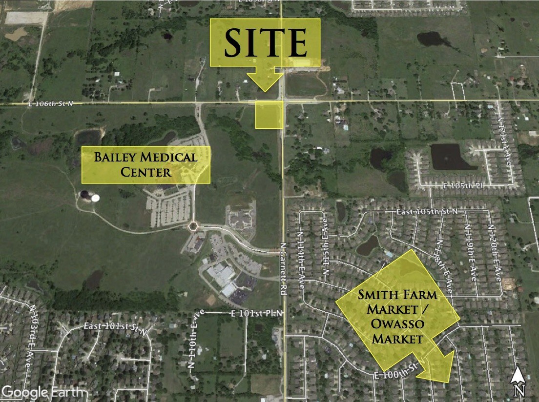 SW/C 106th Street North & North Garnett, Owasso, OK for sale Other- Image 1 of 2
