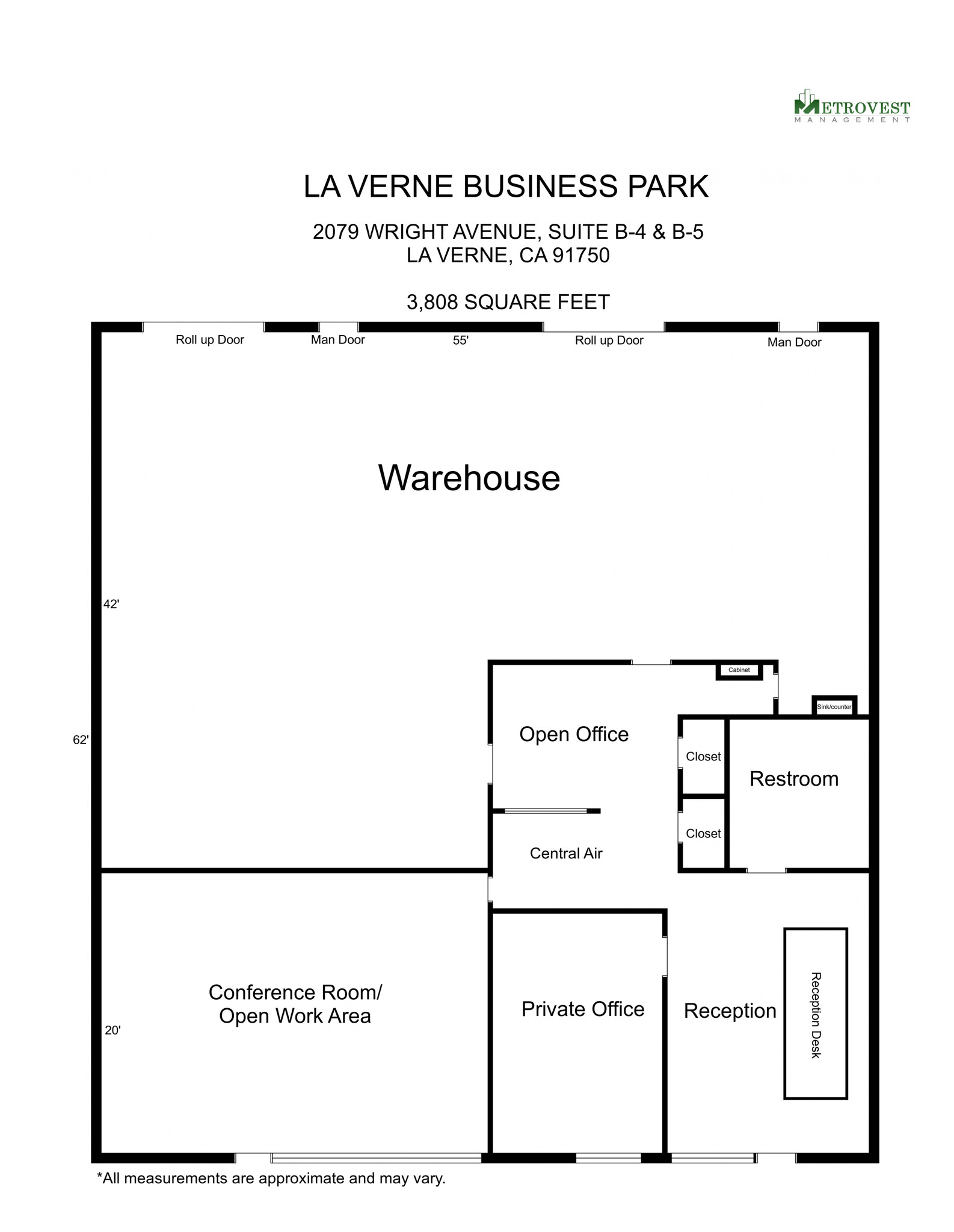 2125 Wright Ave, La Verne, CA for lease Floor Plan- Image 1 of 1